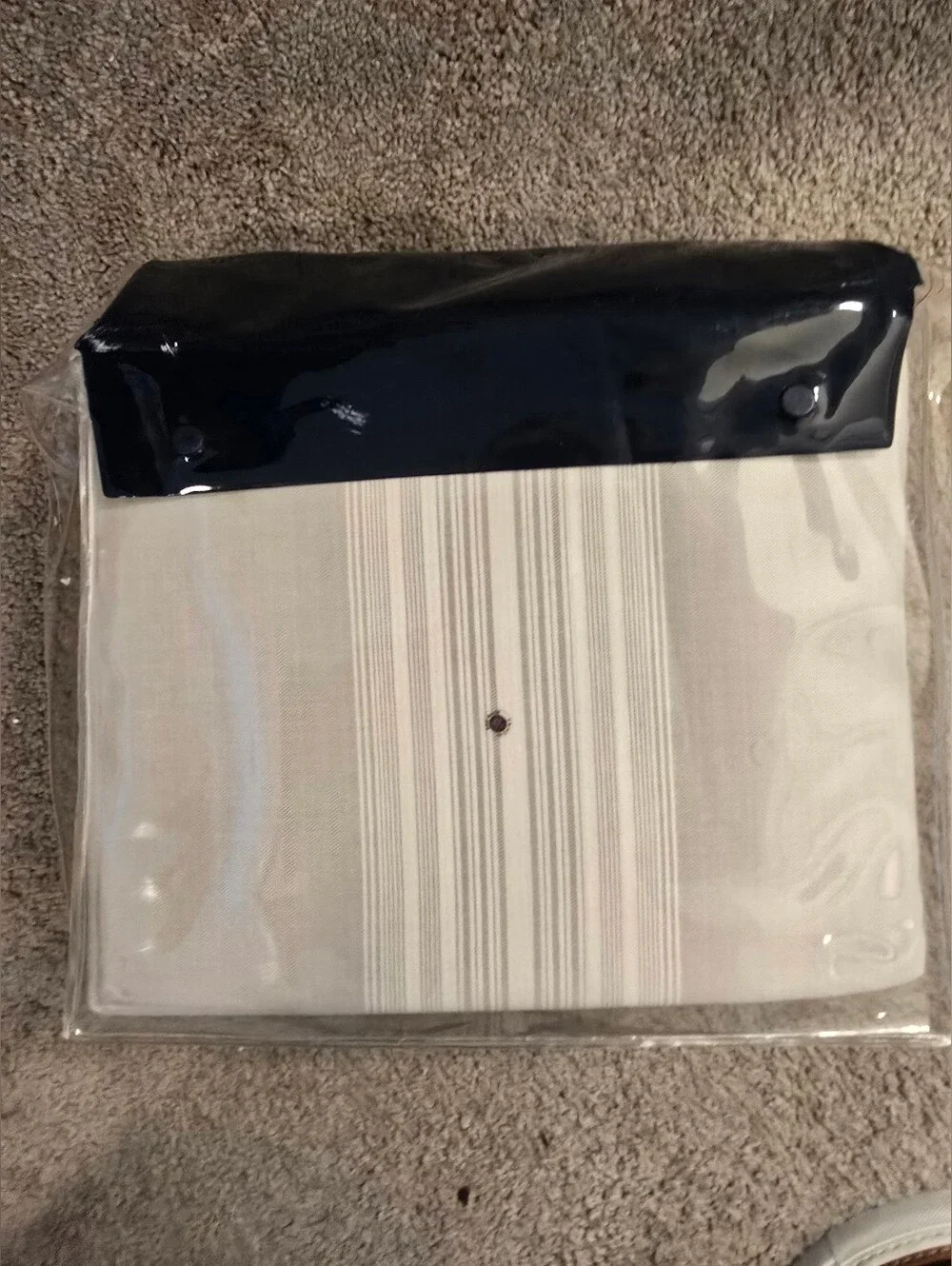 Ralph Lauren Home King Duvet Cover NWT NIP Cream Ivory Stripe